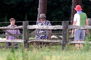 Chris Evans and Billie Gardening