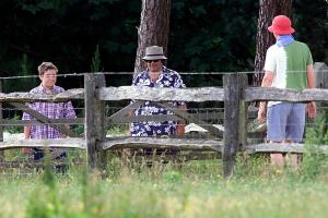 Chris Evans and Billie Gardening