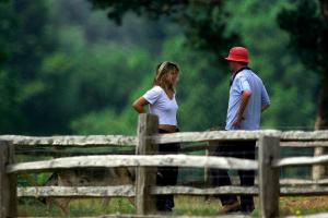 Chris Evans and Billie Gardening