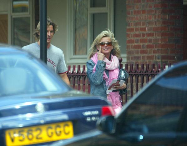 18/05/02.    Mandy Smiths HUSBAND  Ian with his Mistress (former GMTV Presenter) Sally Meen this afternoon leaving his  marital home