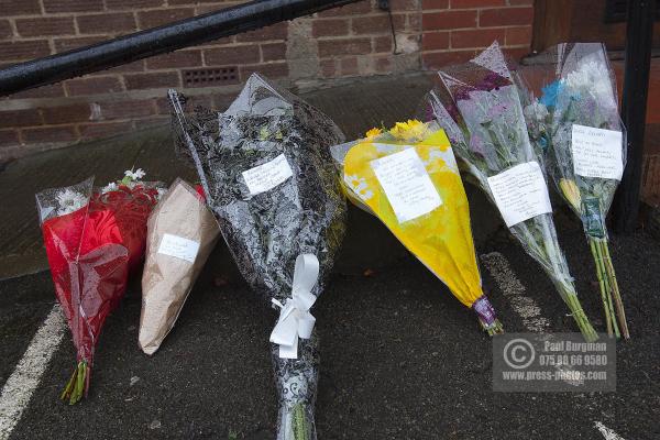 06/01/2015 Floral Tributes left at the City Club by family & friends after the death of  Richard Stroud outside the club during a wedding reception.