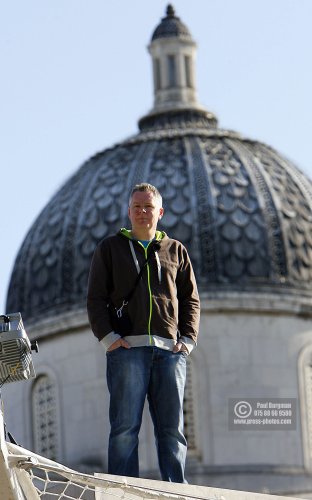 10 July 2009. 
ROBERT WALKER a B.T. Office Worker from Leicester. Who was on the Fourth Plinth from 0800hrs to 0900hrs,