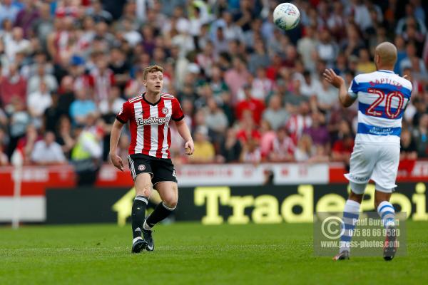 21/04/2018. Brentford v Queens Park Rangers SkyBet Championship Action from Griffin Park.  Brentford's Lewis MACLEOD