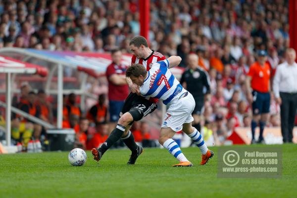 21/04/2018. Brentford v Queens Park Rangers SkyBet Championship Action from Griffin Park.  QPR’s Goalkeeper Matt INGRAM injured