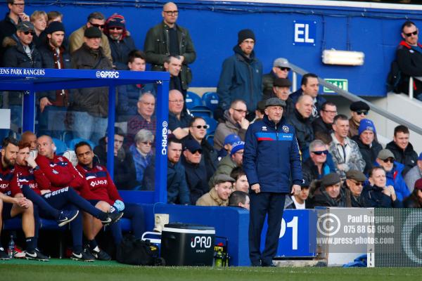 17/02/2018. Queens Park Rangers v Bolton Wanderers. SkyBet Championship Action from Loftus Road.
Queens Park Rangers Manager Ian HOLLOWAY