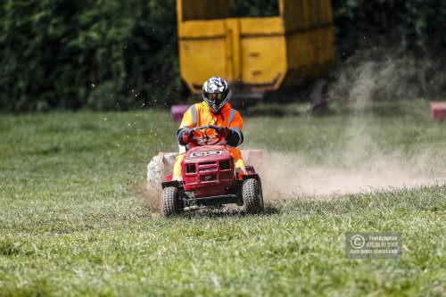 22/06/2019/ Action from the British Lawn Mower Racing Event in Newdigate, Surrey